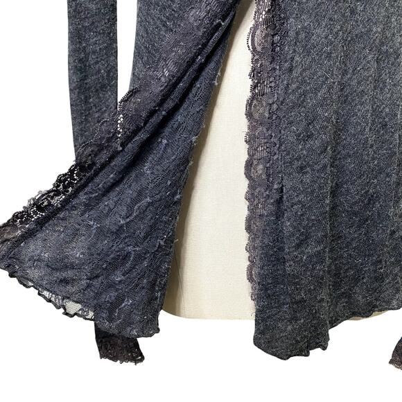 Y2k Studio Y Coquette Cottage Core Lace Long Sleeve Cardigan - Picture 8 of 14